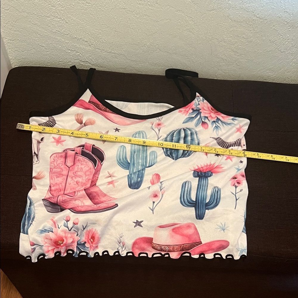 #1297=Cactus & Cowboy Hat One Piece Set Pj - Picture 4 of 4